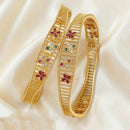 Tanish Art Jewellery Graceful Pota Stone Traditional Bangles Set