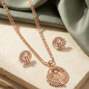 Tanish Art Jewellery American Diamond Chain Pendant Set 