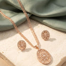 Tanish Art Jewellery American Diamond Chain Pendant Set 