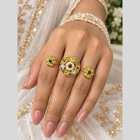 Tanish Art Jewellery Pota Stone Statement Ring