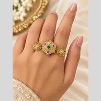 Tanish Art Jewellery Pota Stone Statement Ring