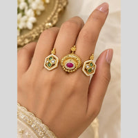 Tanish Art Jewellery Pota Stone Statement Ring
