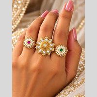 Tanish Art Jewellery Pota Stone Statement Ring