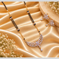 Tanish Art Jewellery Elegant Austrian Stone And Beads Mangalsutra Set