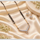 Tanish Art Jewellery Elegant Austrian Stone And Beads Mangalsutra Set