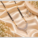 Tanish Art Jewellery Elegant Austrian Stone And Beads Mangalsutra Set