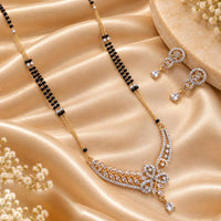 Tanish Art Jewellery Elegant Austrian Stone And Beads Mangalsutra Set