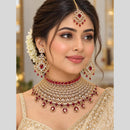 Tanish Art Jewellery Graceful American Diamond Bridal Heavy Necklace Choker Set