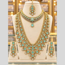 Tanish Art Jewellery American Diamond Dual Layer Designer Necklace Set