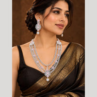 Tanish Art Jewellery Bridal Look American Daimond Necklace Set