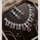 Tanish Art Jewellery Graceful American Diamond Necklace Choker Set