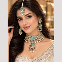 Tanish Art Jewellery Polki Kundan And Amerian Diamond Necklace Choker Set