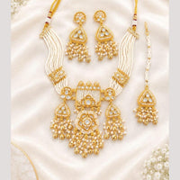Tanish Art Jewellery Polki Kundan And Pearl Necklace Choker Set