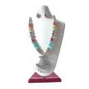 Shrichhemkari Art Oxidised Plated Beads Long Necklace Set