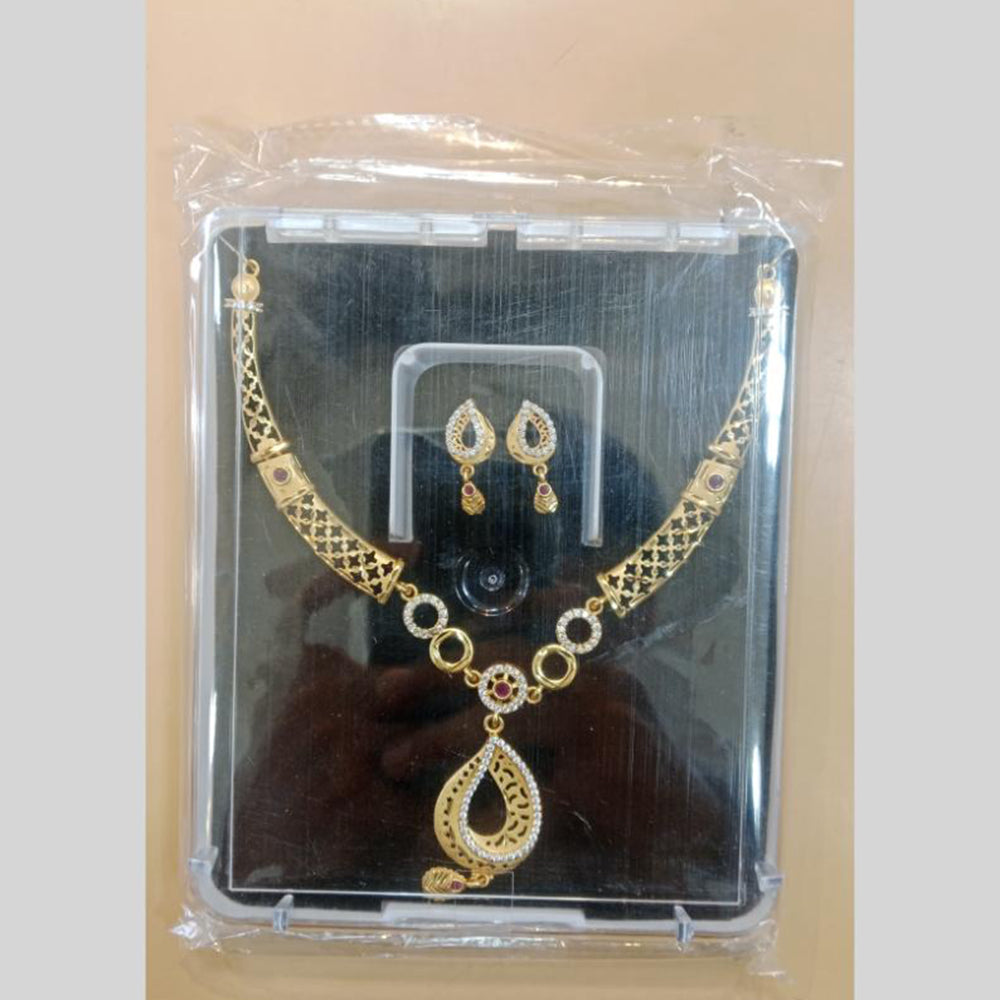 Harakh Sales Elegant Sparkling Austrian Stone Necklace Set