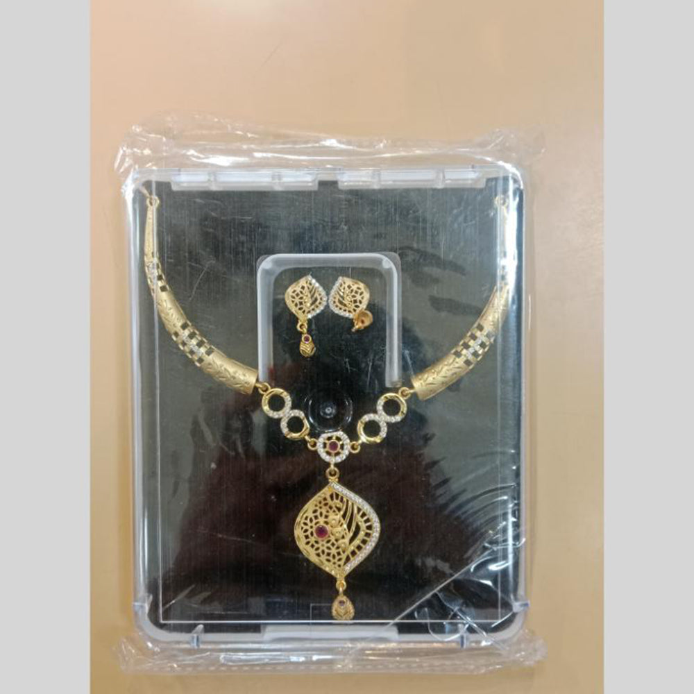 Harakh Sales Elegant Sparkling Austrian Stone Necklace Set