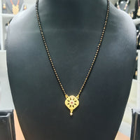Harakh Sales Stylish Austrian Stone And Black Beads Mangalsutra 