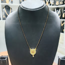 Harakh Sales Stylish Austrian Stone And Black Beads Mangalsutra 