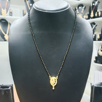 Harakh Sales Stylish Austrian Stone And Black Beads Mangalsutra 