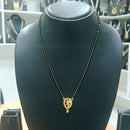 Harakh Sales Stylish Austrian Stone And Black Beads Mangalsutra 