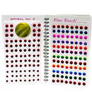 Batra Bindis A Vibrant Assortment Of Classic Plain Bindis in a Handy Travel-Friendly Spiral Book Format