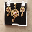 Santosh Chudighar Shimmering Austrian Stone Pendant Set