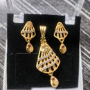 Santosh Chudighar Shimmering Austrian Stone Pendant Set