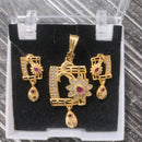 Santosh Chudighar Shimmering Austrian Stone Pendant Set