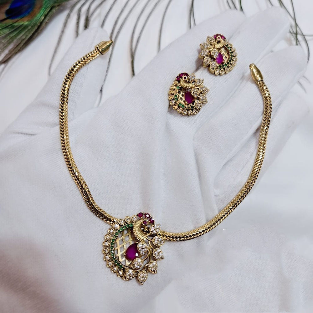 ZF Collection Sparkling Crystal And Austrian Stone Statement Necklace Set