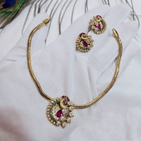 ZF Collection Sparkling Crystal And Austrian Stone Statement Necklace Set