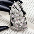 ZF Collection Crytsal Stone And Austrian Stone Openable Bracelet