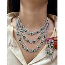ZF Collection Designer American Daimond Necklace Set