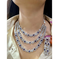 ZF Collection Designer American Daimond Necklace Set
