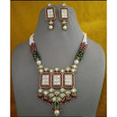 ZF Collection Pot and Pearl Ethnic Necklace Set