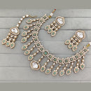ZF Collection Royal Kundan Stone And Pota Stone Necklace Set