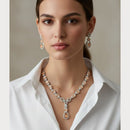 ZF Collection Luxury American Diamond Necklace Set