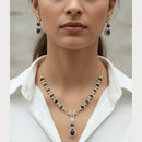 ZF Collection Luxury American Diamond Necklace Set