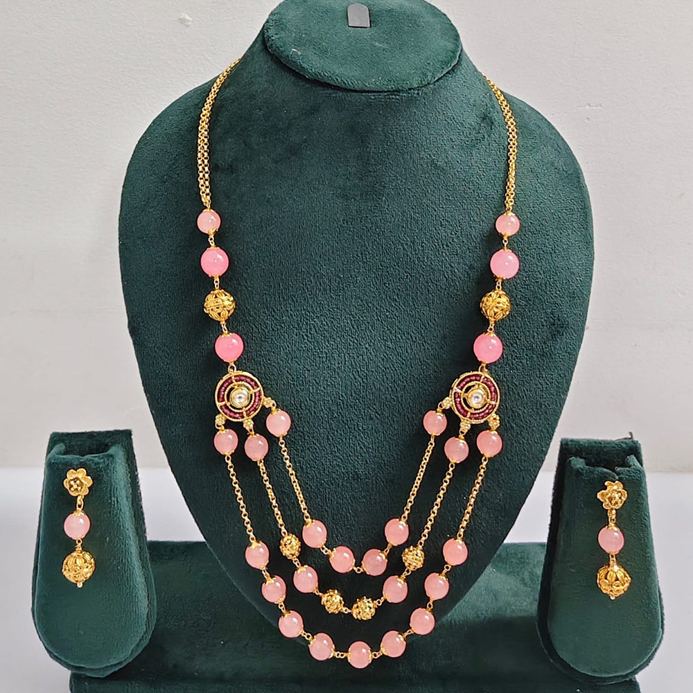 ZF Collection Traditional Beads Long Necklace Set