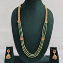 ZF Collection Traditional Pota Stone And Beads Long Necklace Set