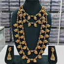 ZF Collection Traditional Beads Multi Layer Long Necklace Set