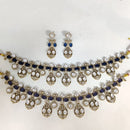 ZF Collection Festive Wear Polki Kundan Stone Necklace Set 