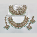 ZF Collection Glamorous Crystal Stone And Beads Necklace Set 