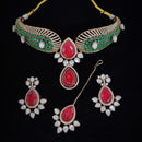 ZF Collection Royal Look Polki Kundan Choker Necklace Set