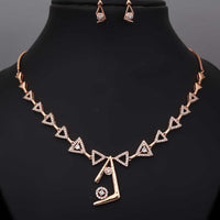 Ridhi Art Jewellery High-Polish Austrian Stone Glam Necklace Set