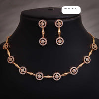 Ridhi Art Jewellery High-Polish Austrian Stone Glam Necklace Set