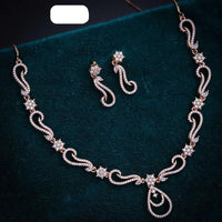 Ridhi Art Jewellery High-Polish Austrian Stone Glam Necklace Set