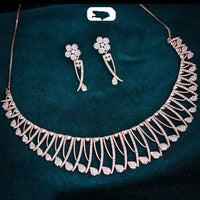 Ridhi Art Jewellery High-Polish Austrian Stone Glam Necklace Set