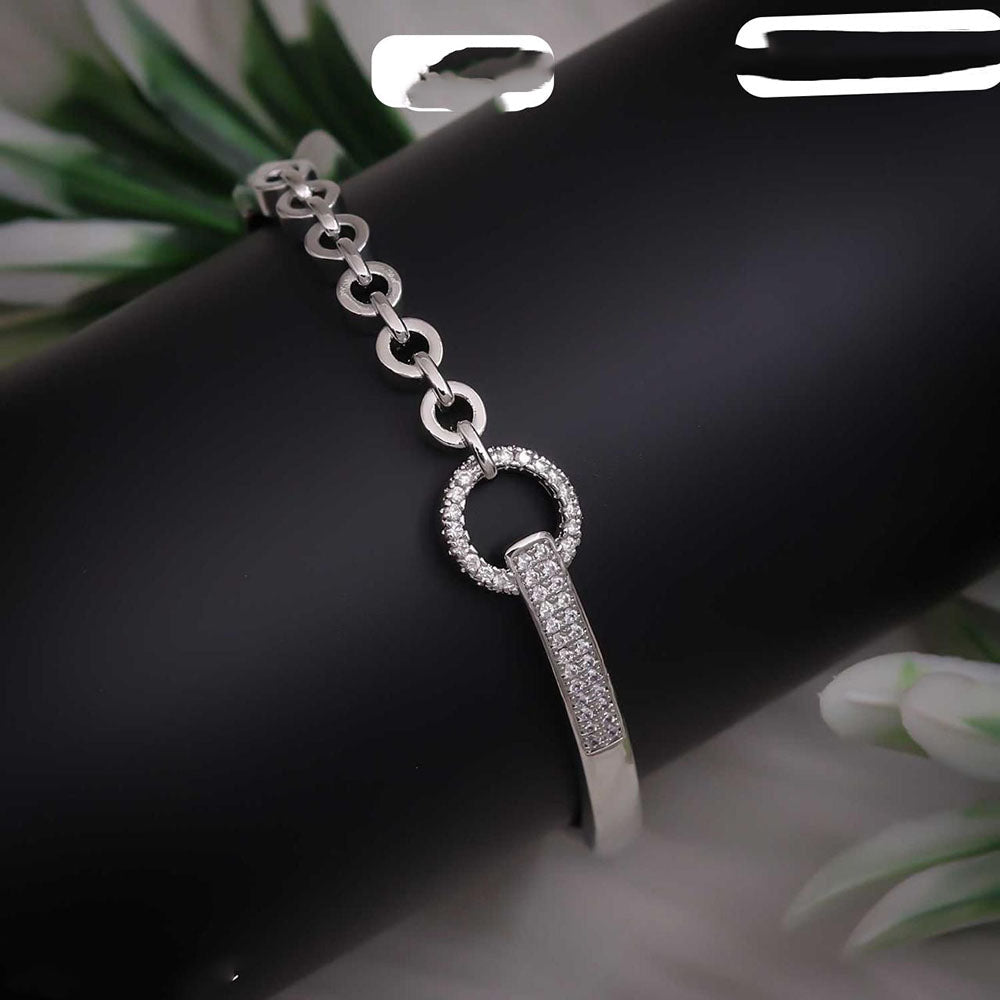 Ridhi Art Jewellery Elegant Austrian Stone Openable Bracelet
