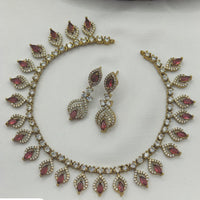 Ridhi Art Jewellery Glamorous American Daimond Necklace Set