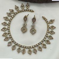 Ridhi Art Jewellery Glamorous American Daimond Necklace Set